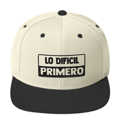 Lo Dificil Primero Snapback Hat - Great Latin Clothing