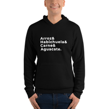 Arroz Habichuela Carne Aguacate Hoodie - Latinx Foodie Apparel
