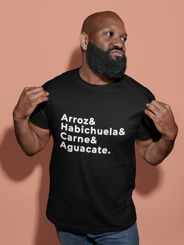 Arroz Habichuela Carne Aguacate | Latinx Tshirt - Great Latin Clothing